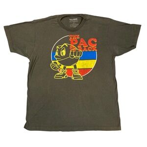 Pac-Man The Pac Is Back Graphic T-Shirt Mens Large Fifth Sun Gray Cotton Tee